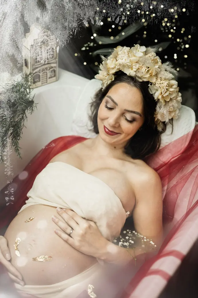 maquillage shooting grossesse 